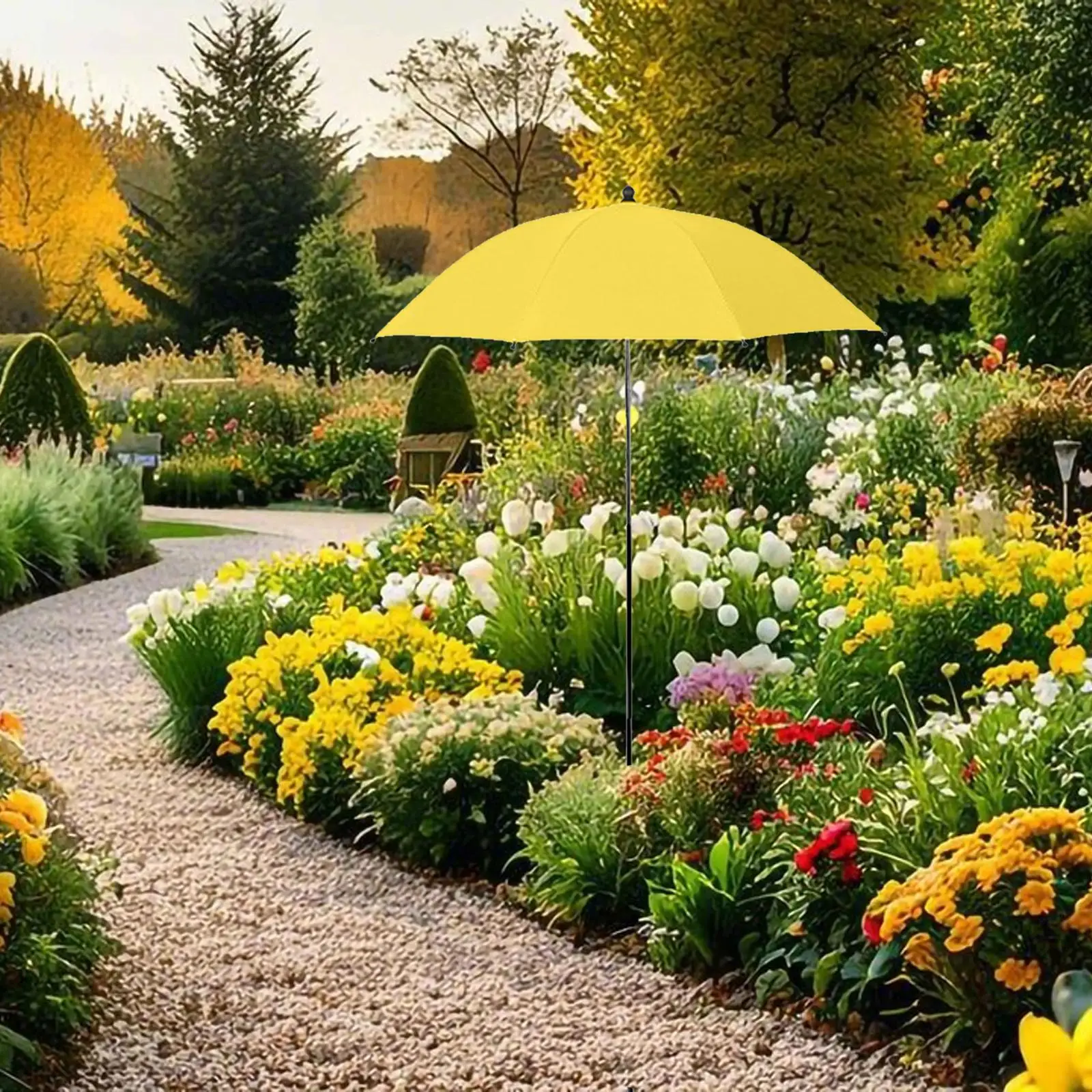 Outdoor Plant Umbrella Weather Resistant Stable Outdoor Decor Multipurpose 23.6 inch for Garden Beds Garden Umbrella Shade