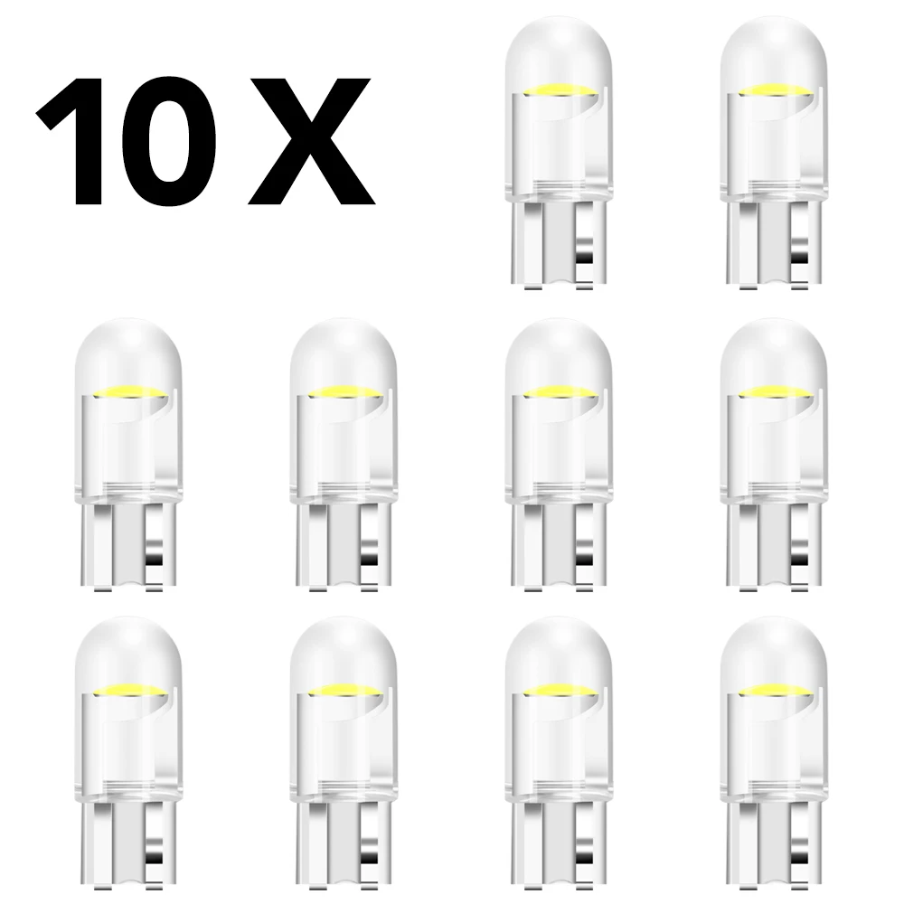 Luz Led Cob De Cristal Para Coche, Bombilla De 12V, W5W, T10, 6000K, Para Opel Corsa Insignia Astra Antara Meriva Zafira Chevrolet Captiva, 10 Unidade