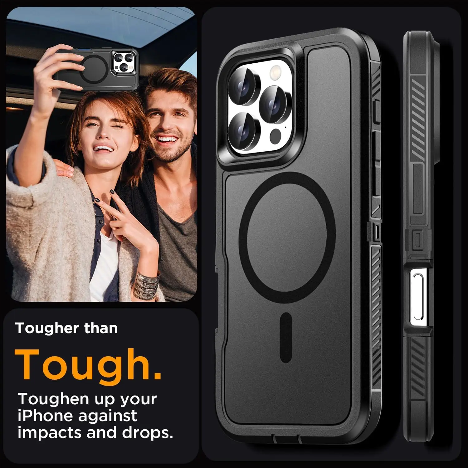 Heavy Duty Shock Absorption Full Body Protective Silicone Rubber Phone Case