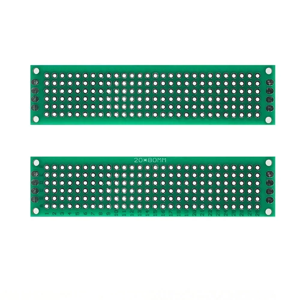 5PCS Universal PCB Prototype Board Double Sided Protoboard 2x8/3x7/4x6/5x7/6x8/7x9cm Circuit Boards for Electronics Projects