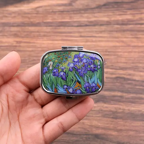 Van Gogh Art Mini Pill Box 2-Compartment Medicine Pill Organizer Household Portable Medicine Storage Box Travel Jwelery Gift - Image 18