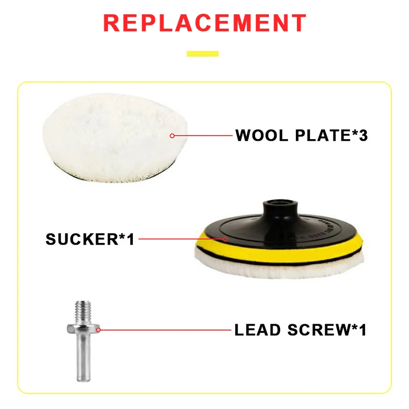 5pc Car Polishing Pad Kit 3