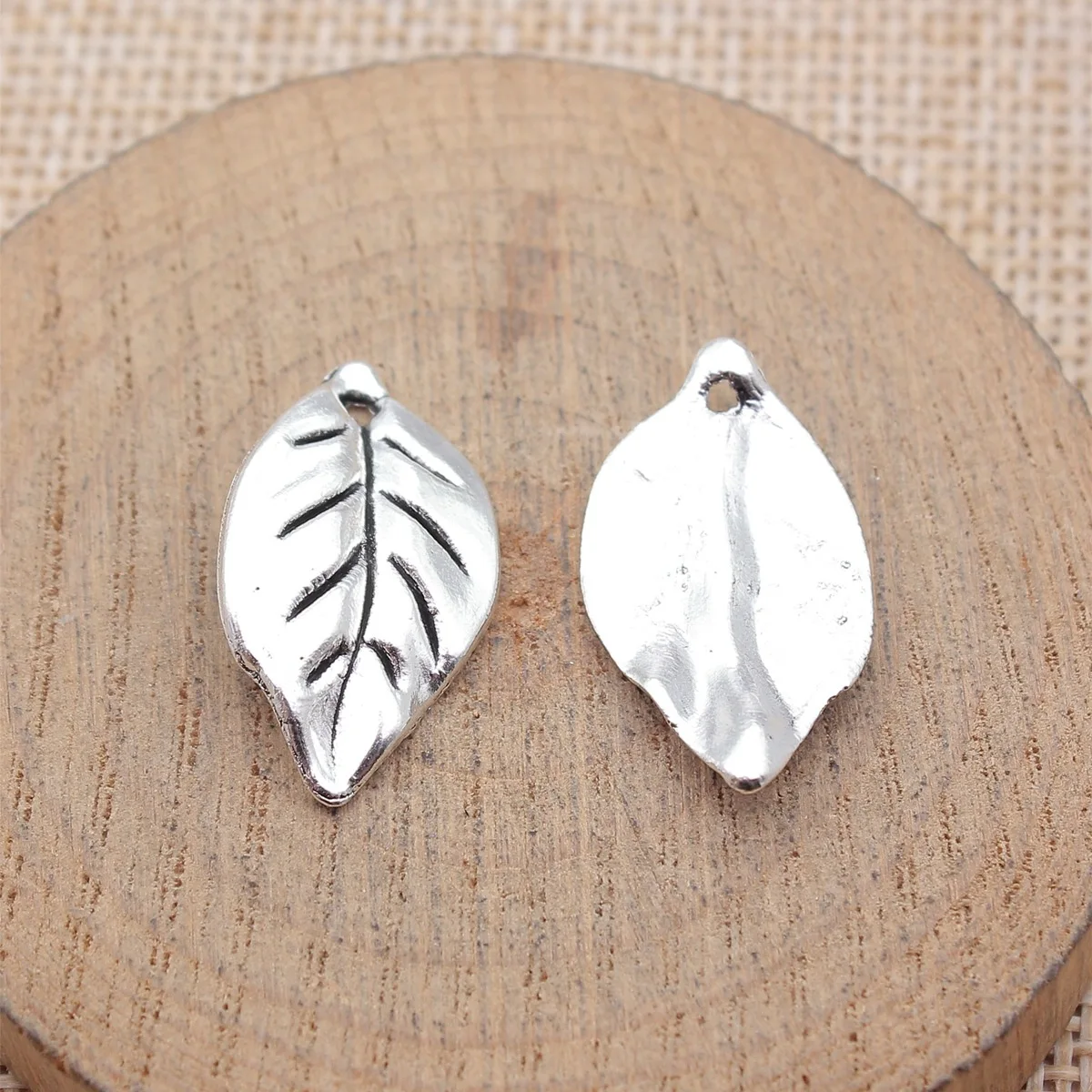 WYSIWYG 5pcs 25x14mm 빈티지 잎 펜 던 트 쥬얼리에 대 한 매력 골동품 청동 색 잎 펜 던 트 매력 리프 만들기