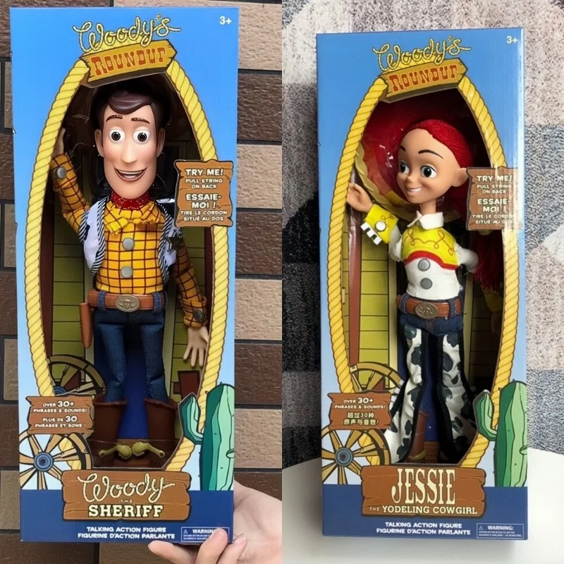 

New Disney Toy Story 4 Talking Woody Buzz Jessie Rex Action Figures Anime Decoration Collection Figurine Models For Friends Gift