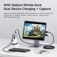 Hagibis USB 3.0 Video Capture Card HDMI to USB-A/Type-C Capture Cable PD 100W for Quest 3 Switch Gaming Live Streaming Recorder - Image 2