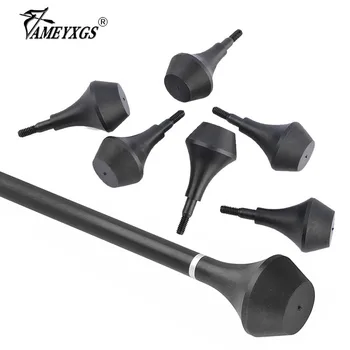 6 pezzi tiro con l'arco punta di freccia in Nylon 8-32 diametro filetto 0.4cm allenamento di tiro Nylon Target Point arco e freccia accessori per la pratica