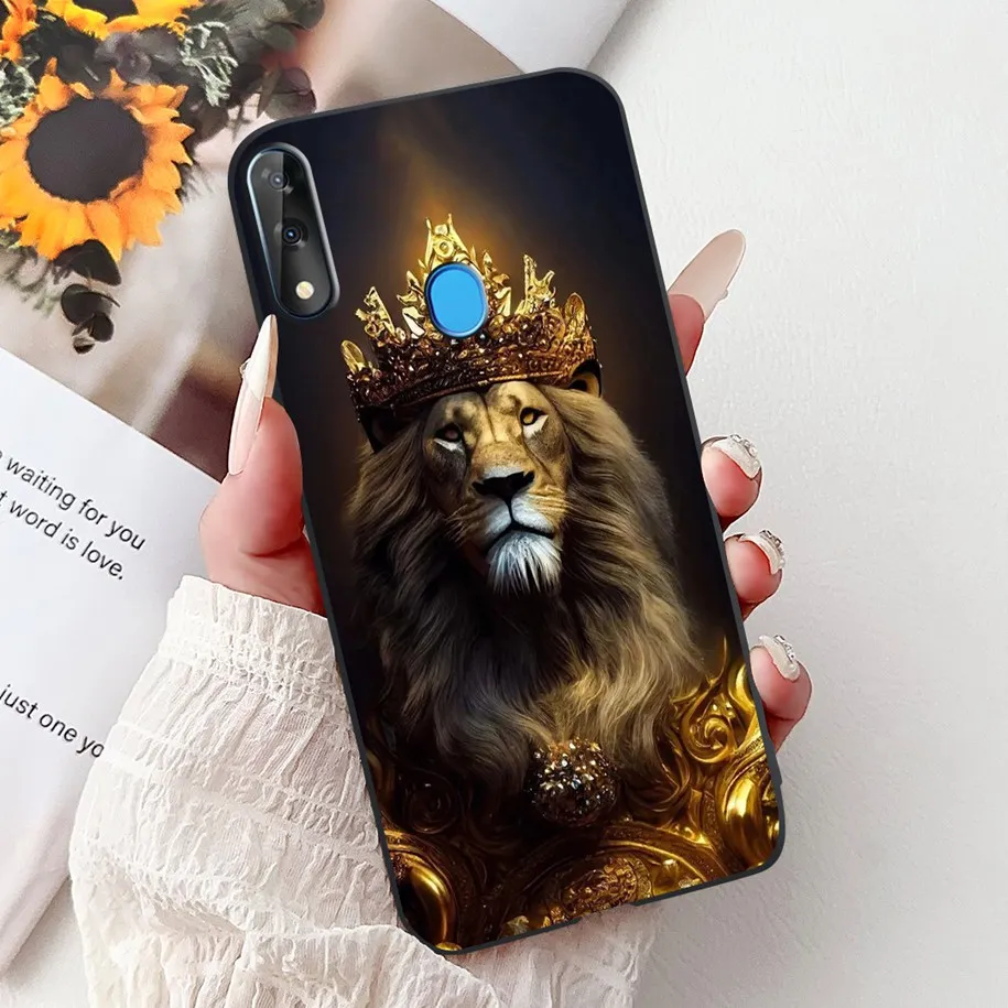 Cute Cool Spider Tiger Marble Soft Silicone Shockproof Phone Case Cover