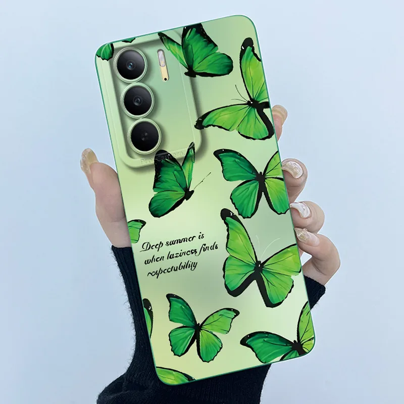 Fashion Simplicity Painting Matte Silicone Phone Case - 6.72'' Bumper Cover