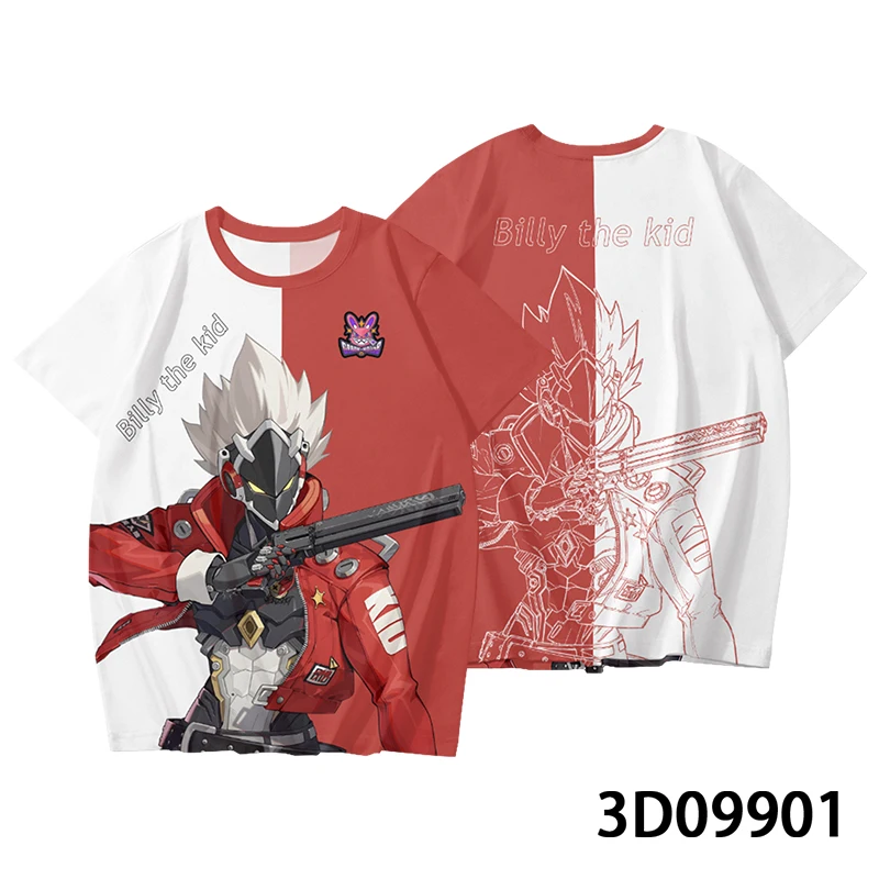 Zenless Zone Zero Series 3D Printed T Shirt For Men/Women Role-playing Clothing Oversized Harajuku Cartoon Top