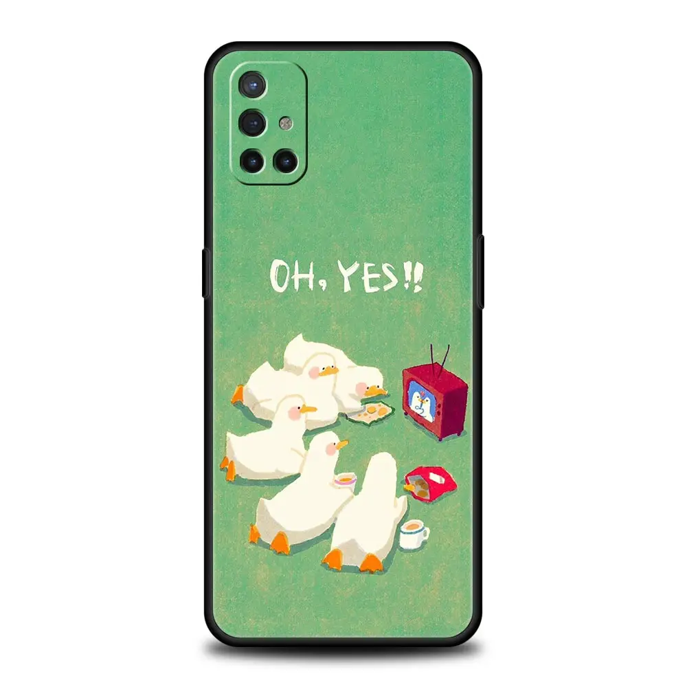 Quirky Duck Soft Phone Case Cover