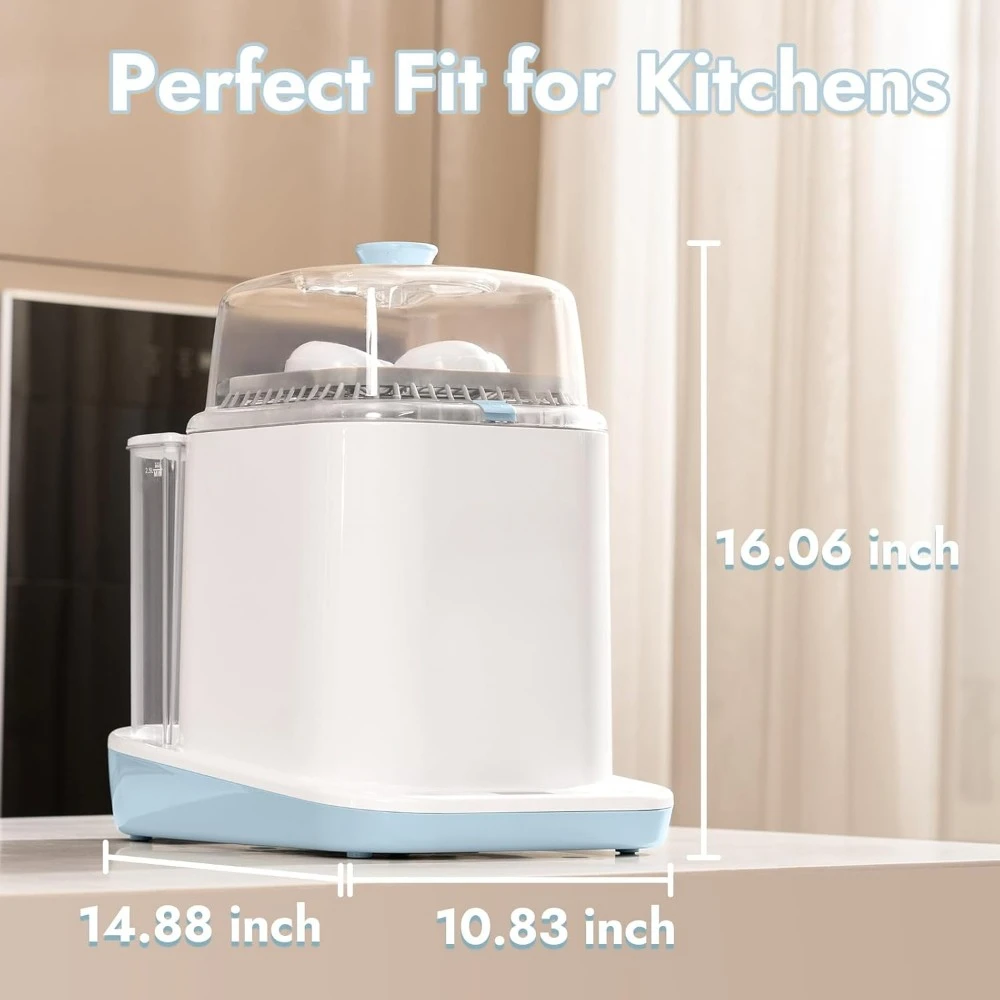 Bottle Washer Sterilizer and Dryer, 4-in-1 Bottle Washer Sanitizer for Bottles, Pump Parts, Essentials - Quick 6