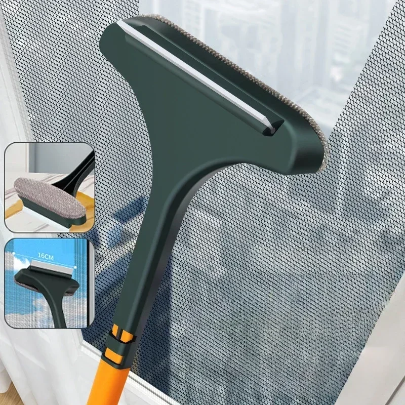 Multifunctional Anti-mosquito Screen Brush Glass Brush Dry and Wet Dual-use Household Cleaning Dust Brush Window Cleaning Tool 2