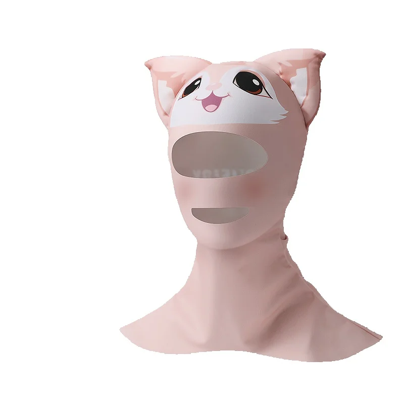 Summr Sunscrn Mask Gini Drifting Protction Diving Hadst Bach Snorkling Swimming Hat Fac Covr Parnt Child_voghion.com