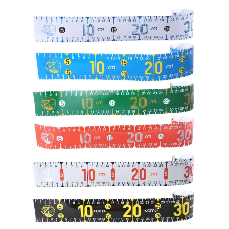 Adhesive Fish Ruler, 51Inch Fish Measuring Tape Sticker Tape for