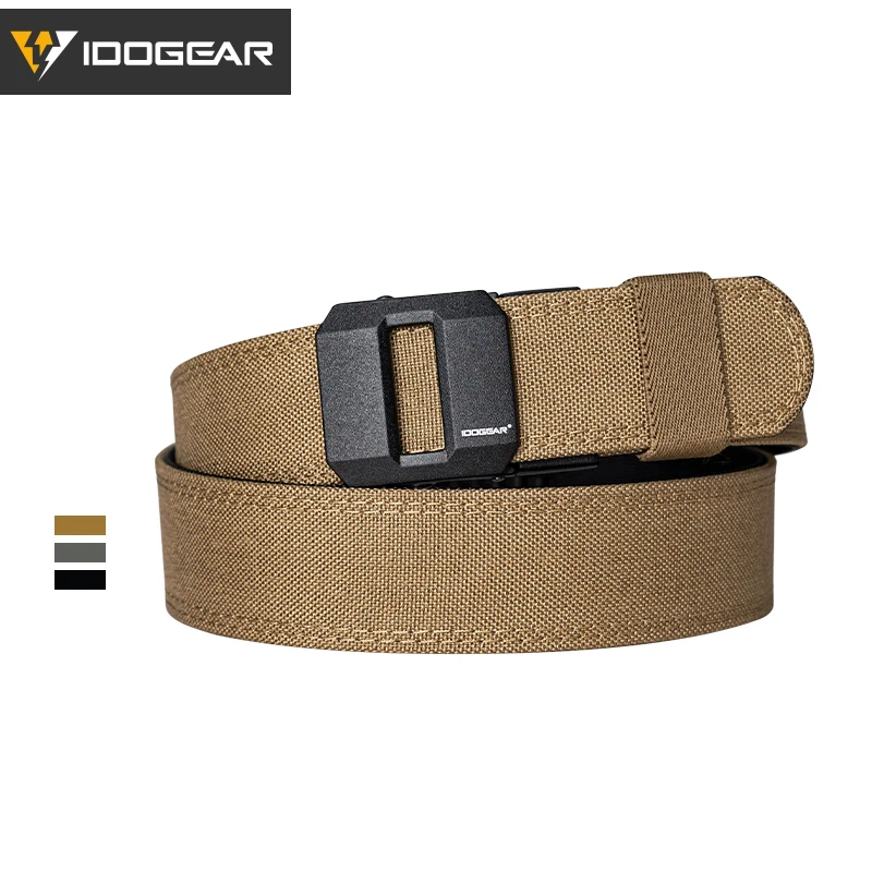 Ceinture tactique rigide 1.5 pouces IDOGEAR boucle automatique - Équipement pêche IPSC durable 3430