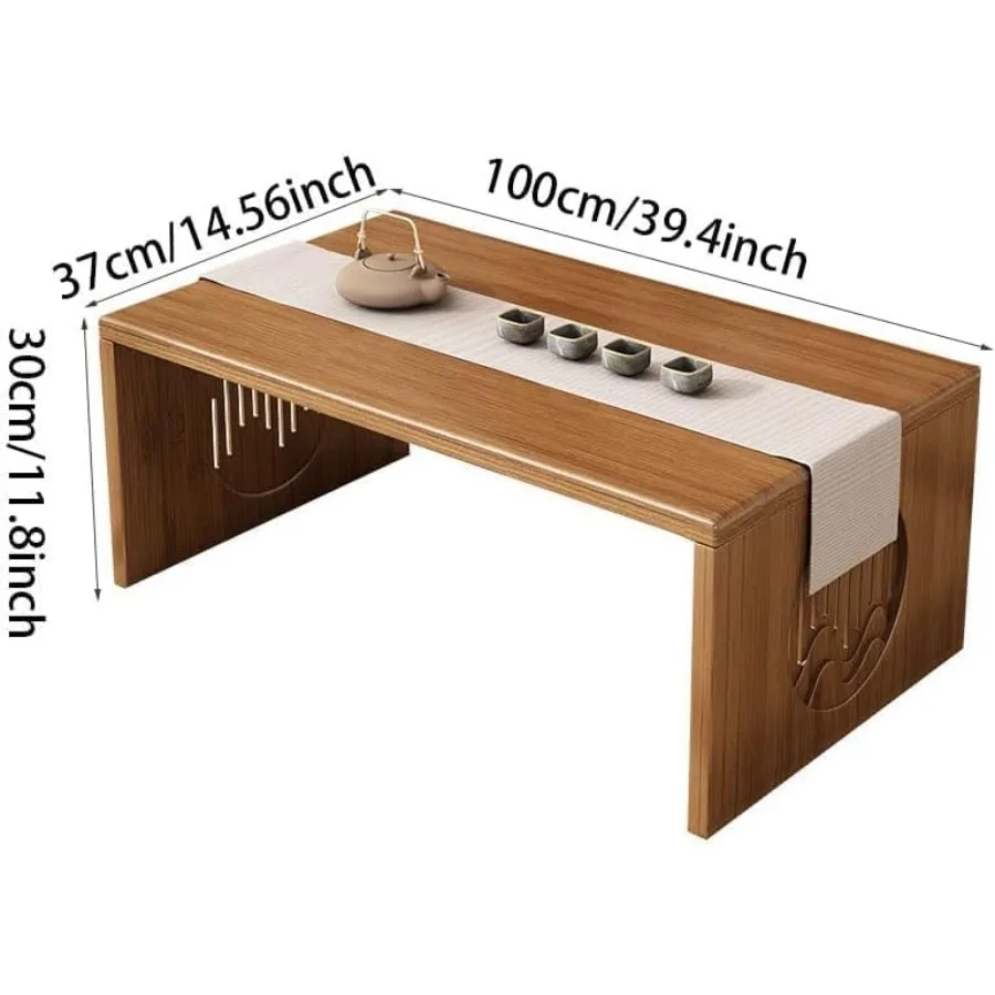 Folding Coffee Table Foldable Japanese Floor Table No Assembly Low Coffee Table for Sitting On The Floor Small Coffee Tables fo