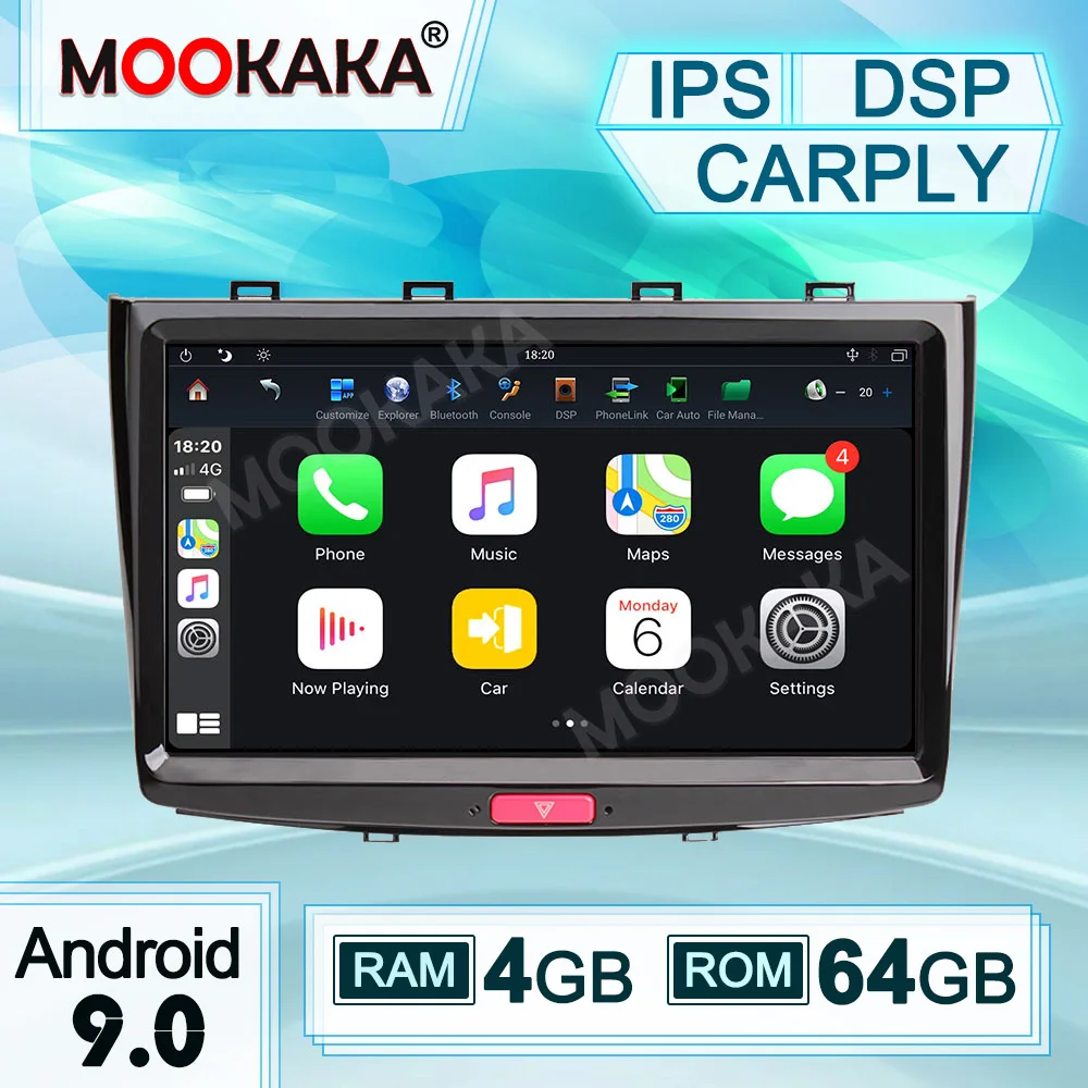 

2 Din Android 9.0 4G+64GB Car Multimedia Player For Great Wall Haval H6 Sport M6 2013-2017 GPS Navigation Radio Stereo Head Unit