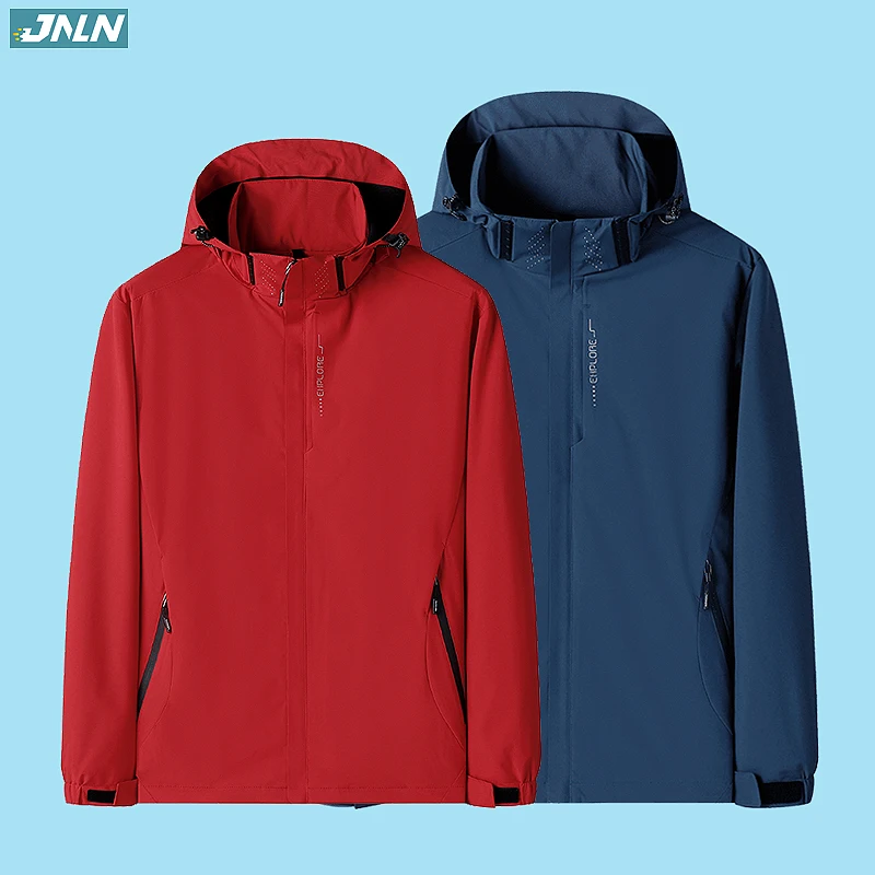 

JNLN Waterproof Hiking Jacket Women Men Camping Hunting Climbing Trekking Windbreaker Outdoor Softshell Windproof Rain Coat