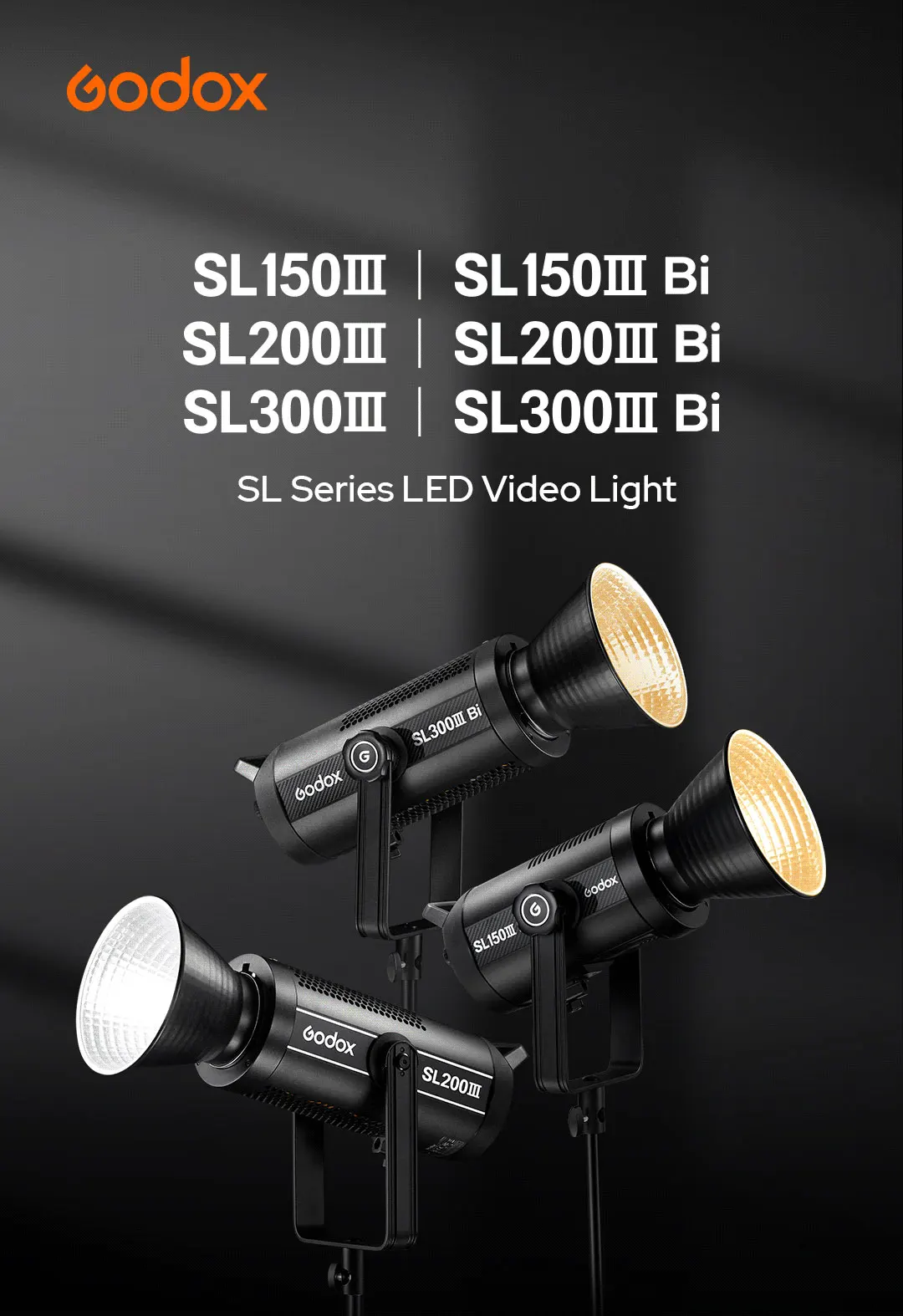 SL150III SL150IIIBi SL150III Bi LED Video Light 160W 2800-6500K Bi-Color Bowens