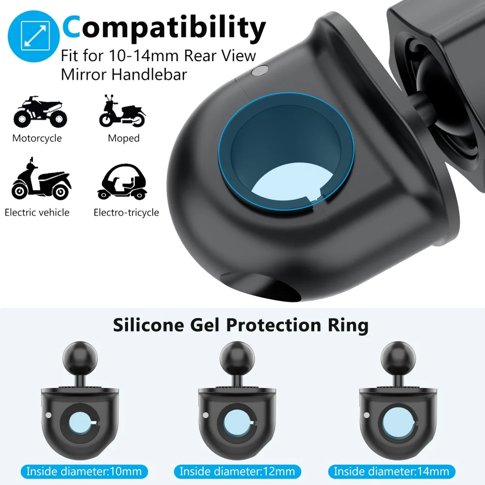 Motorcycle Rearview Mirror Phone Holder Navigation GPS Support Universal Quick Mount Stand Motorbike Scooter Phone Stand