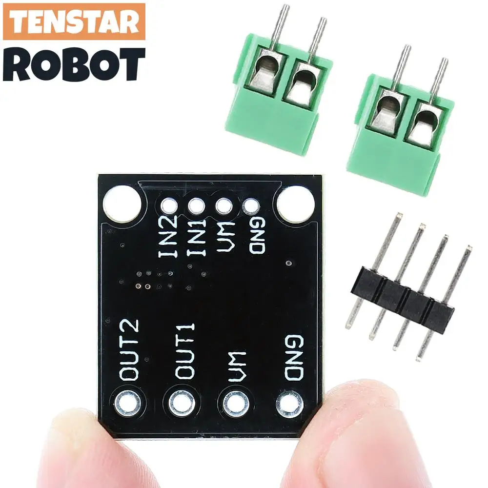 TENSTAR DRV8871 H-Bridge Brushed DC Motor Driver Breakout Board PWM Control 3.6A Max Internal Current Sense 6.5V To 45V 2pcs