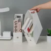 Plastic Multi-Purpose Desk Organizer - Book Stand & File Holder for Office Supplies and Stationery 4