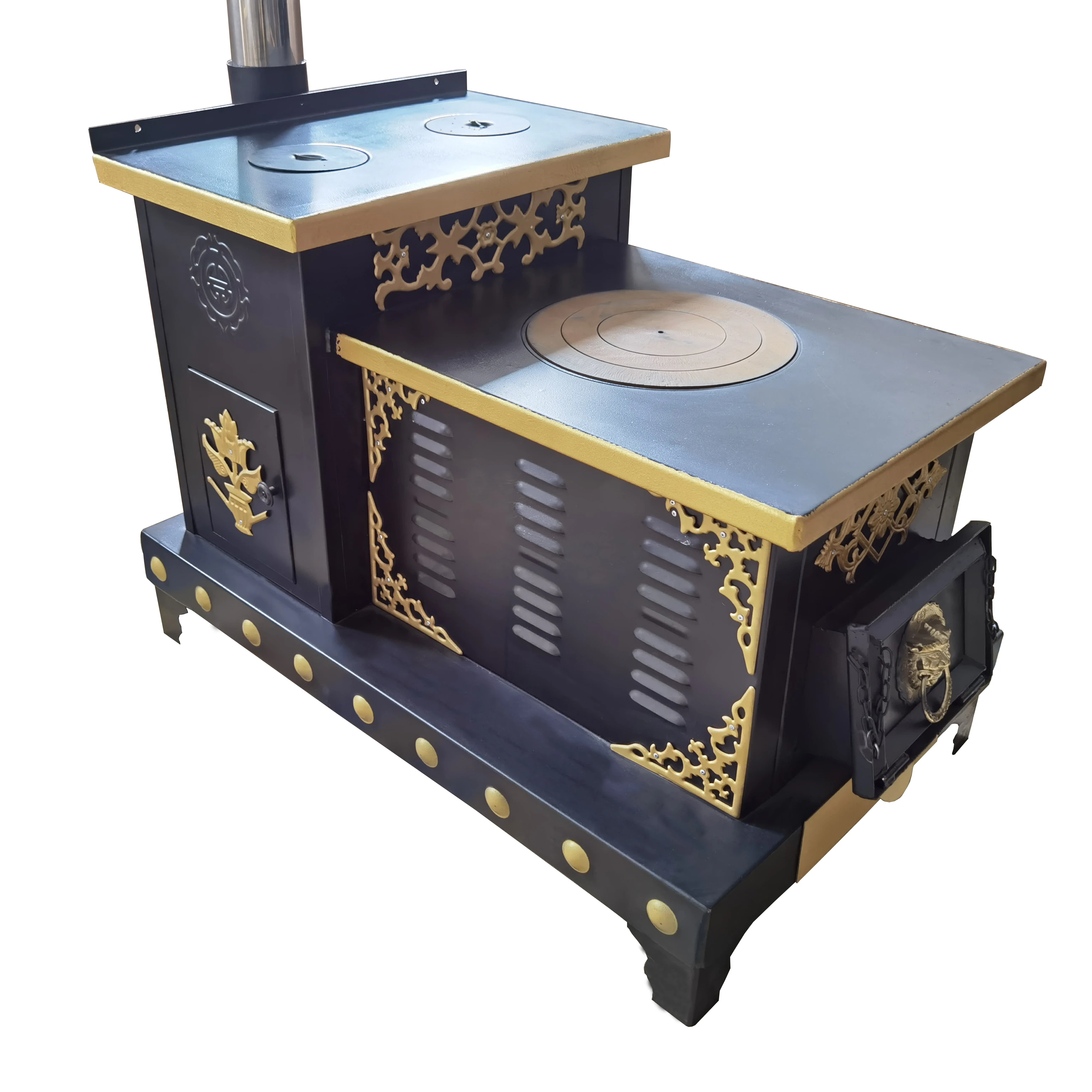 Factory direct fireplaces cook stoves cast iron log burner wood burning oven 2