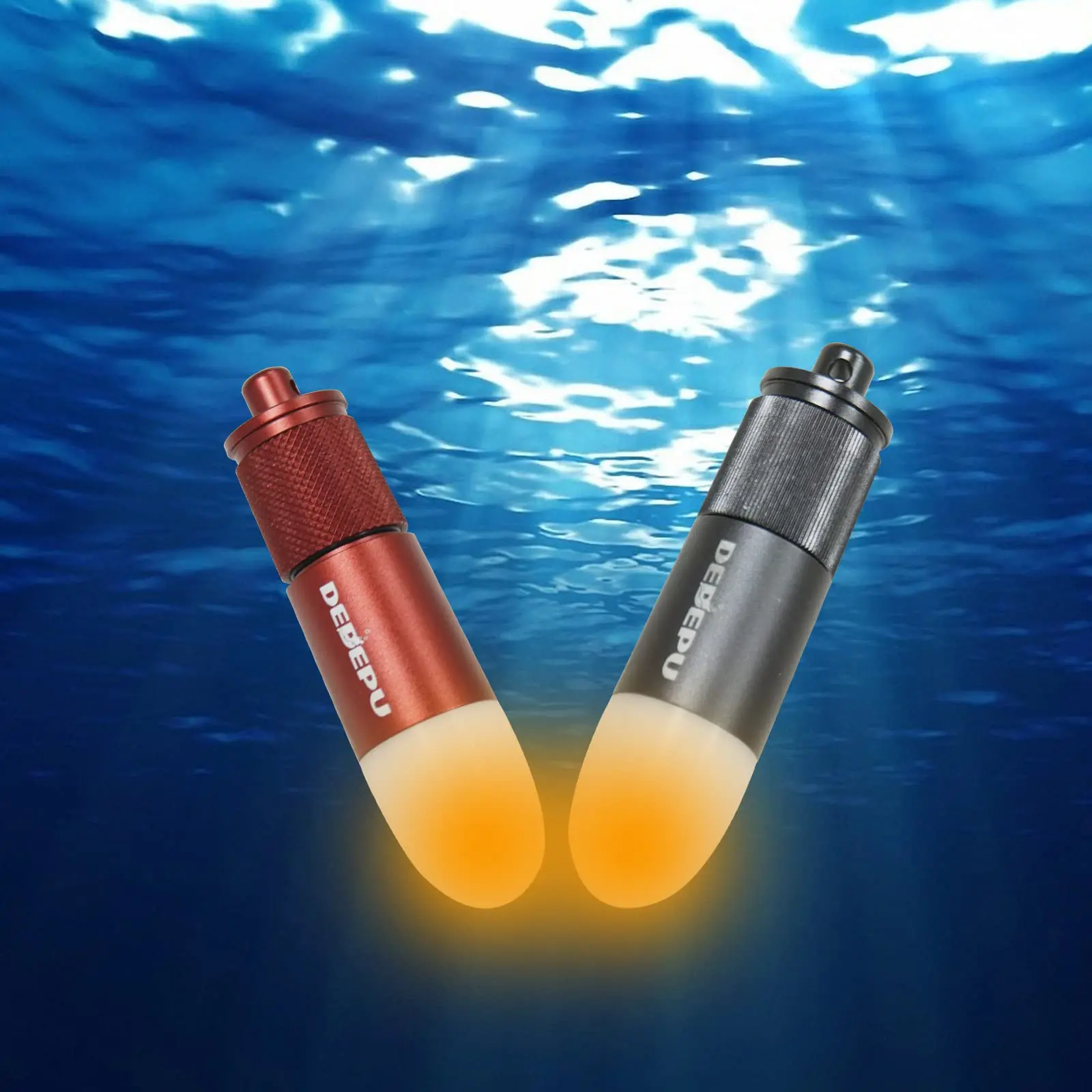 

Night Diving Safety Marker Flashing, Scuba Tank LED Outdoor Strobe Signal Light for Location, Underwater 150 M with AAA