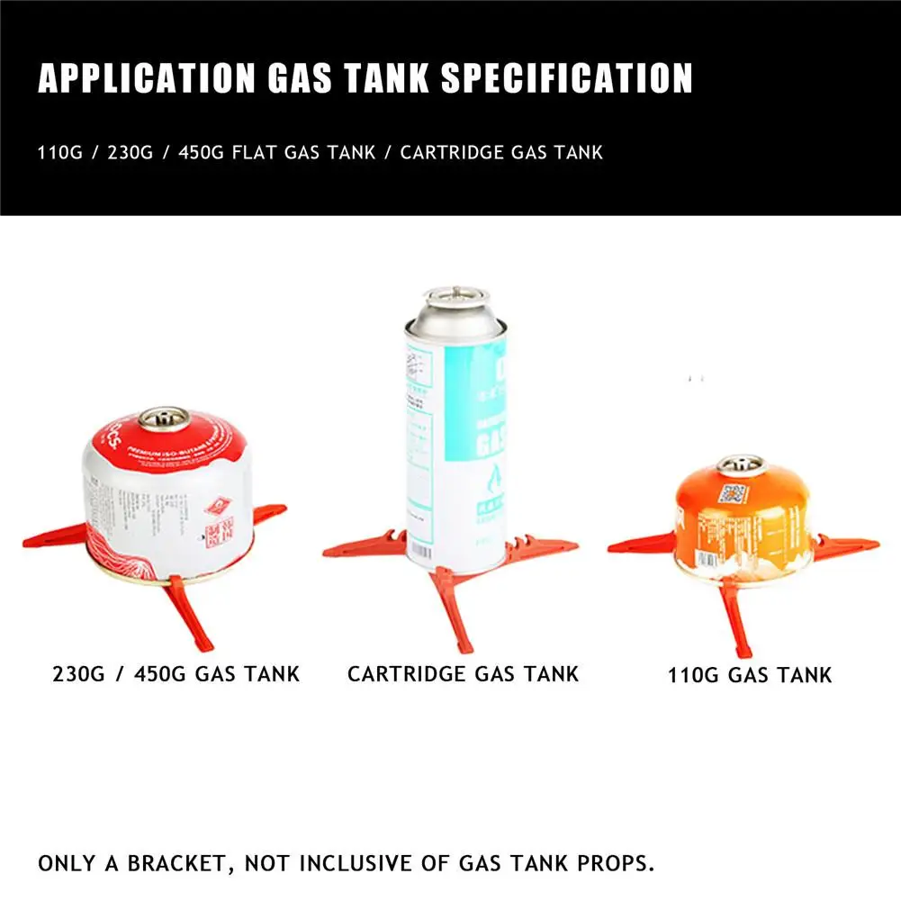 Camping Stove Stabilizer Lightweight Flat Tank Bracket Stand Portable Folding Gas Burner Bottle Shelf Tripod Tools