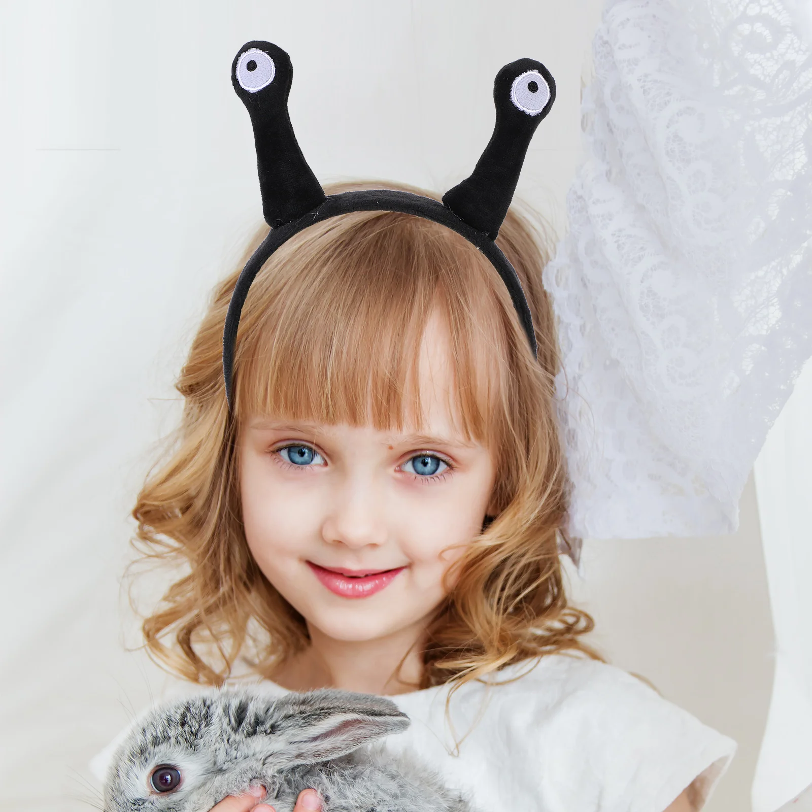 Snail Antenna Headband Plush Headdress Tentacle Insect Hair Band Headwear Costume Hair Accessories Kids Flexible Party