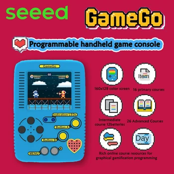 Console di Gioco GameGo Programmabile, Console Portatile per Bambini delle Scuole Primarie e Secondarie, Giocattolo Educativo per la Programmazione