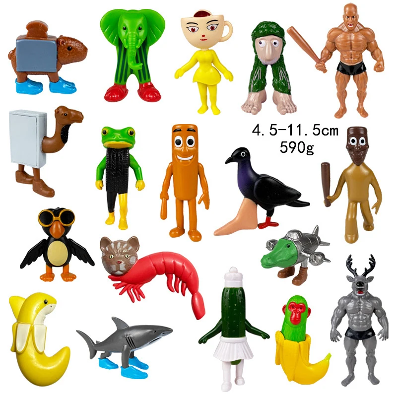 Italian Brainrot Tung Sahur Figure Toy Tralalero Tralala Figures