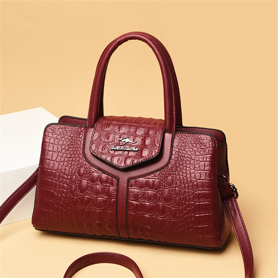 Fashion Designer Handbag and Purse for Female 2022 Leather Shoulder Crossbody Shopper Bag Brand Luxury Lady Messenger Sac A Main