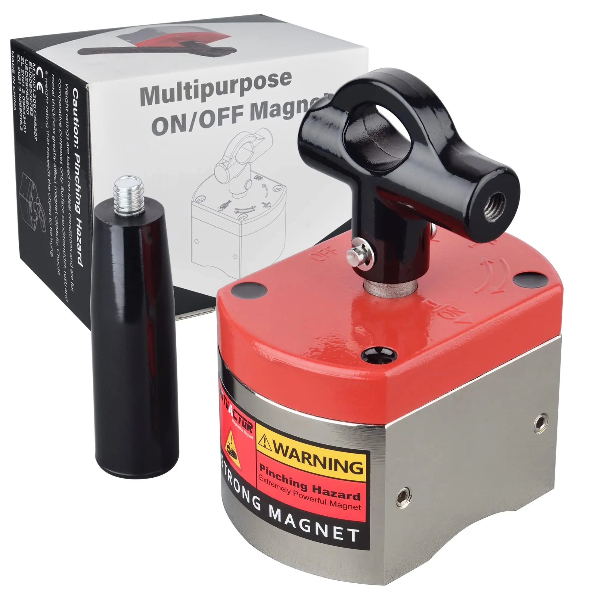 Switch On/Off 660 LBS Holding Welding Magnet Strong Magnetic Square ...