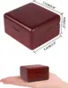 SOFTALK Jurassic Park Solid Wood Wine Red Theme Music Box Birthday, Christmas, Valentine's Day Gifts 3