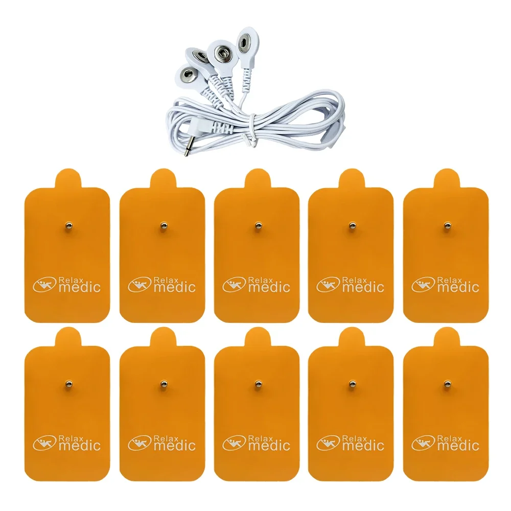 Physiotherapy Tens Electrode Pads Conductive Gel Therapeutic Pulse Pressure Electrical Compex Muscle Stimulator Massage Patches