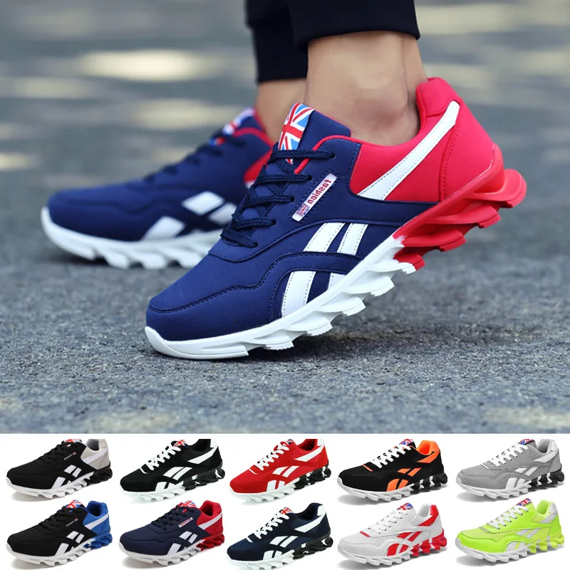 

Men Shoes Spring Pu Leather Blade Sneakers High Quality Outdoor Light Breathable Sports Athletic Men Shoes Male Sneakers