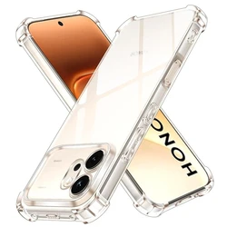 Shockproof Gradient TPU Case - Protective Clear Cover Shell for Honor 600 Pro (Transparent)