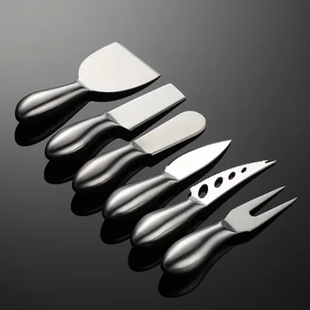 304 Stainless Steel Cheese Knife Short Fat Handle Spatula Butter Fork Kitchen Cheese Shovel Home Tools Cook for Cake Dessert