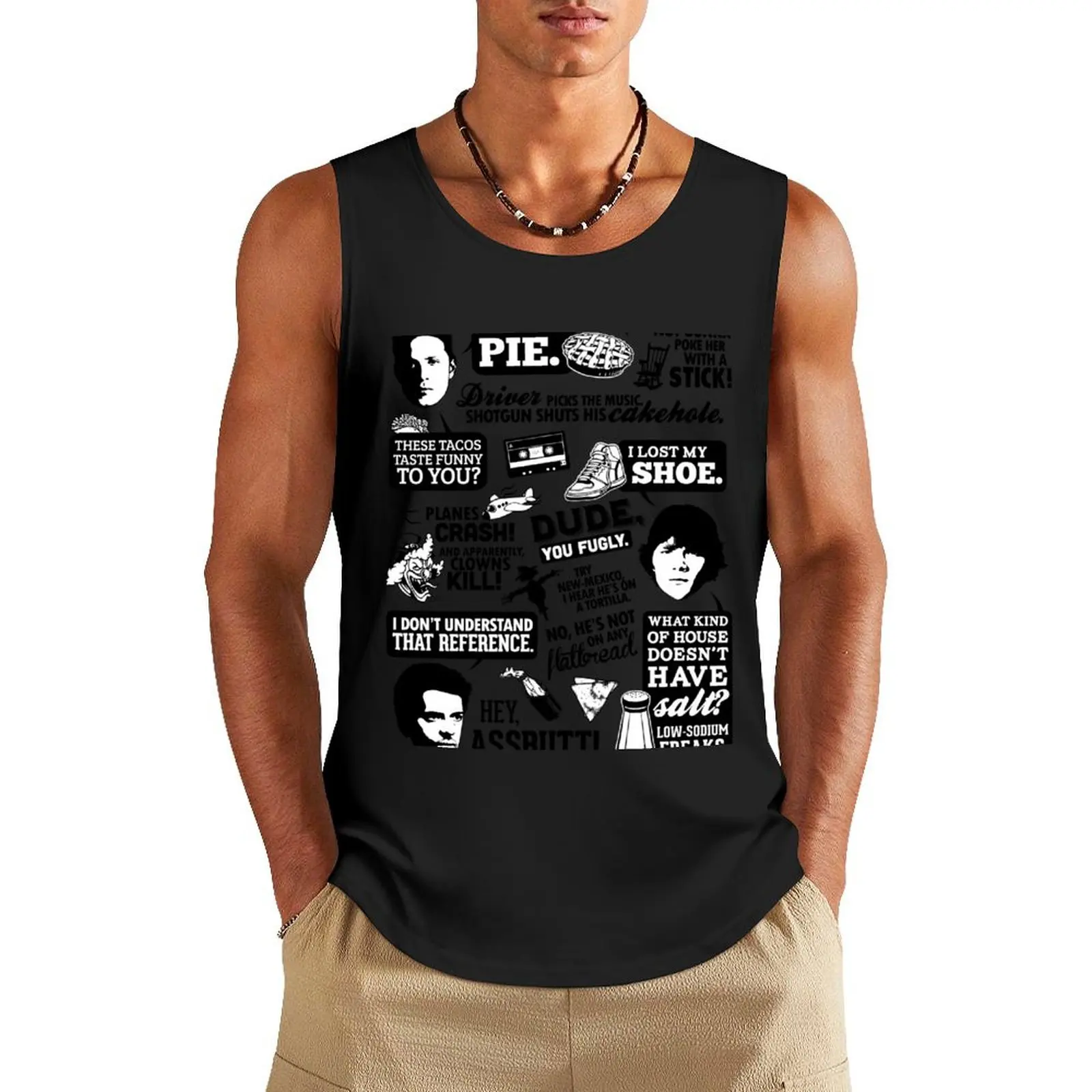 Driver Picks the Music Tank Top Top summer summer clothes men 2024 T-shirt Men's gym gym t-shirts man