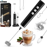 Electric Milk Frother Portable Handheld Foam Milk Blender USB Rechargeable Cream Coffee Whisk Mixer Wireless Egg Beater Machine 1