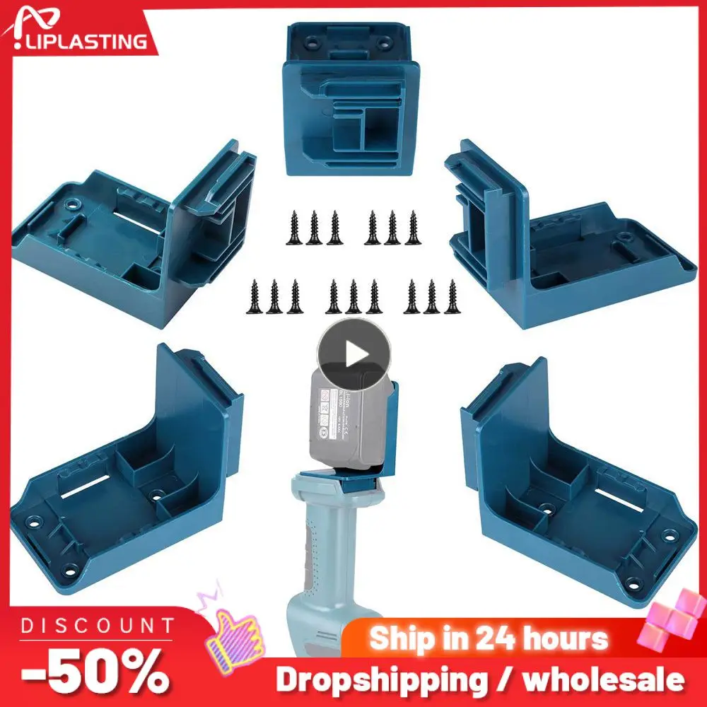 Pack Power Tool Supporto Per Batteria Per Makita 2 In 1 Supporto Per Makita 18V Custodia Per Staffa Per Rack Di Stoccaggio Per Utensili A Batteria