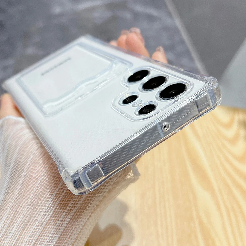 Silicone Card Holder Phone Case Cover