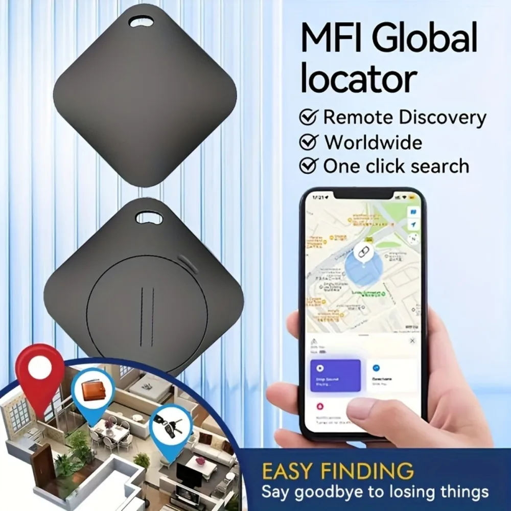 4pcs iTag Smart GPS Locator Item Finders with Apple Find Replaceable Battery,Intelligent Location Tracking for pets and More