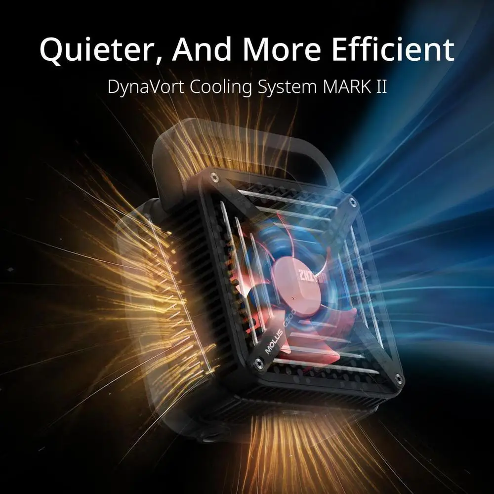 ZHIYUN MOLUS COB LED 라이트, 2700K-6500K 앱 제어 사진 조명, 500W 비디오 조명으로 오버 클로킹 가능, G300, 300W