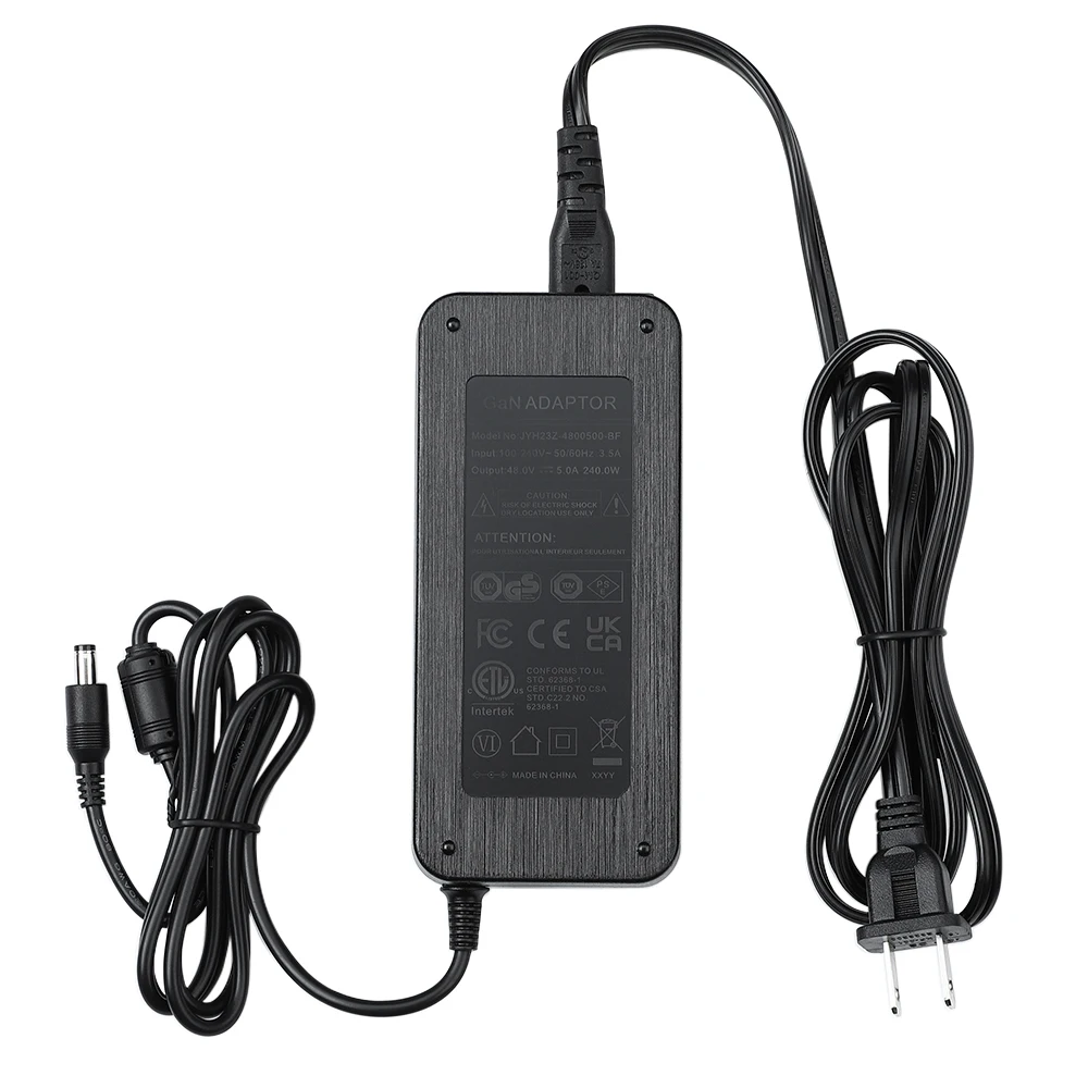 AIYIMA Amplifier GaN Power Adapter 48V 5A Switch Power Supply Plug For TPA3255 TAS5630 Sound AMP EU US AU UK AC100-240V 4