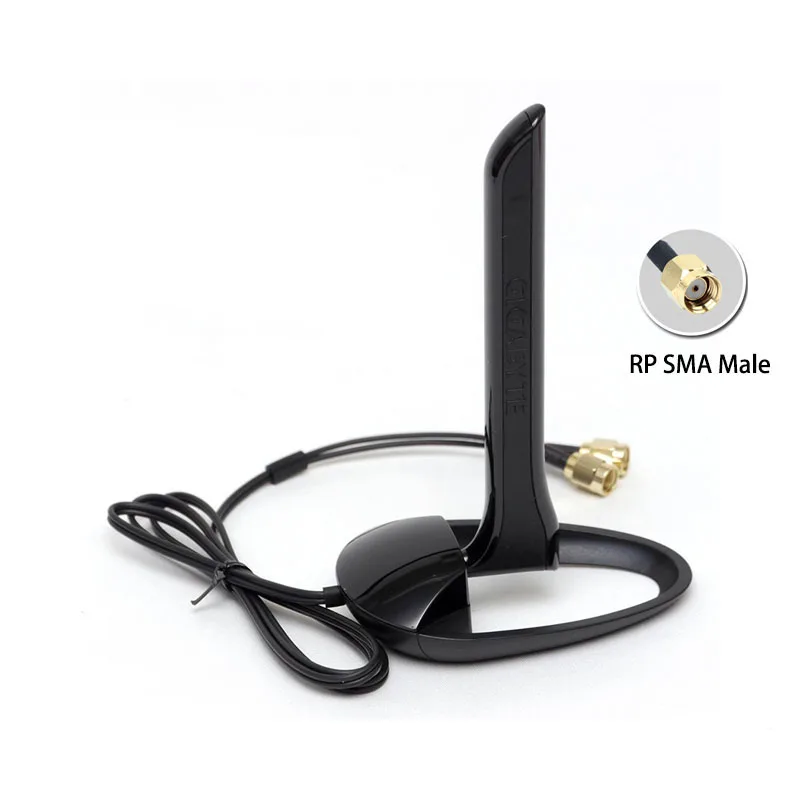 GIGABYTE Original External Antenna 8dBi Signal Booster 2T2R Dual Band WiFi Antenna RP-SMA for Wireless Network Card Router Modem WiFi Antenna Antenna Signal Booster