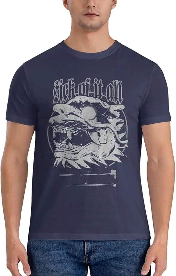 

Men's Short Sleeve Cool Casual T-Shirt Classic Crew Neck Top