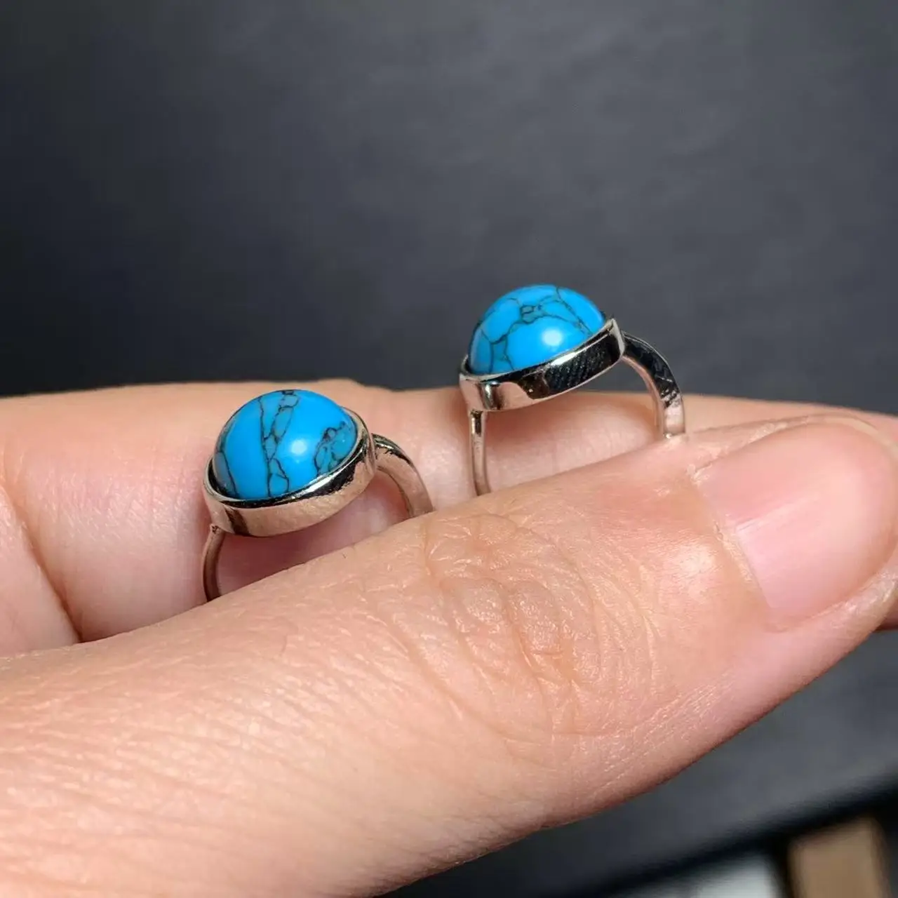Retro Natural Turquoise earrings Stud earring For Women CUTE Gift Fine Jewelry