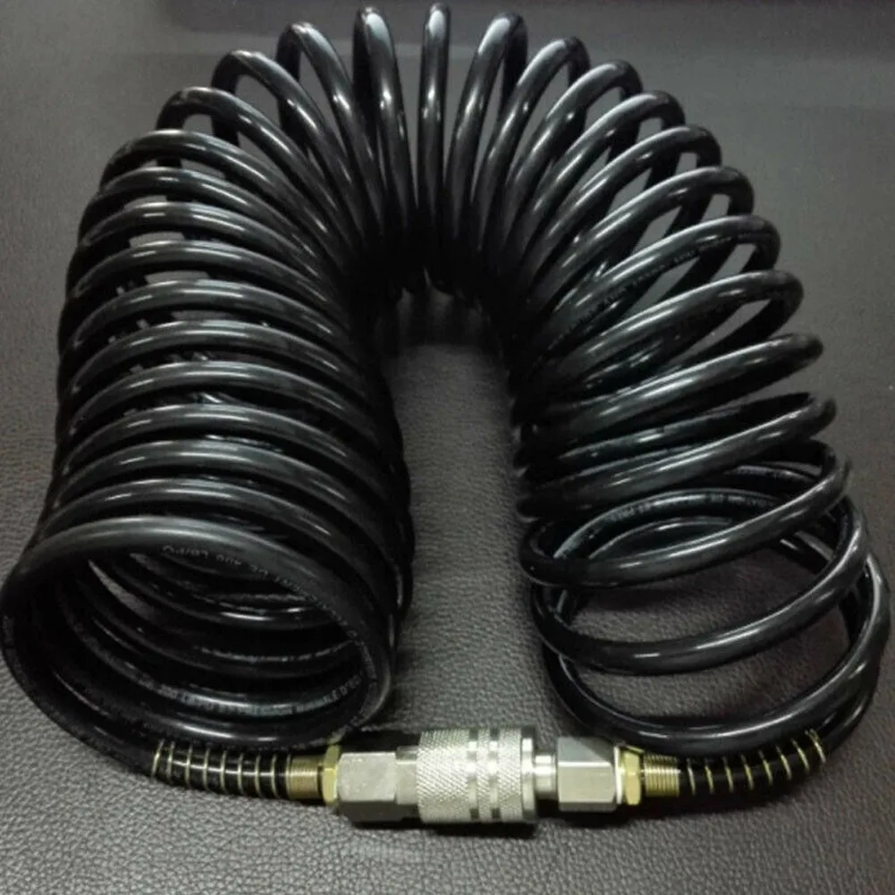 1/4 PE Flexible Compressor Air Hose For AMERICAN Connector Extension Inflating Coil Adapter Quick Coupler